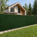 vidaXL Umelé oplotenie Tmavozelená 1 x 3 m PVC a oceľ