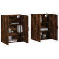 vidaXL Nástenné skrinky 2 ks dymový dub 69,5x34x90 cm