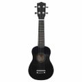 vidaXL Sopránové ukulele s taškou pre deti čierne 21"