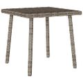 vidaXL Záhradný konferenčný stolík Obdĺžnikový šedý 40x40x37 cm