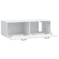 vidaXL Nástenná TV skrinka Biela 98 x 41 x 30 cm Kompozitné drevo