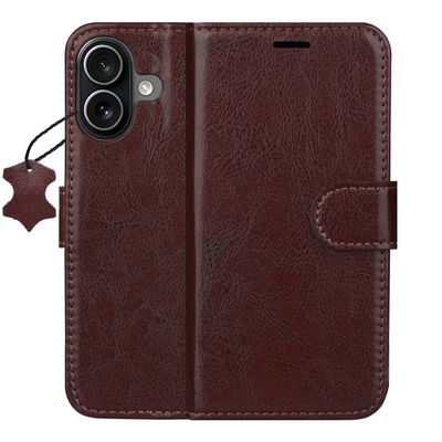 Smart Luxe leather case for iPhone 17 6,3" brown