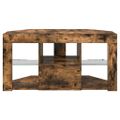 vidaXL Rohový LED TV kabinet 100 x 40 x 50 cm Dymová dub