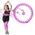 HMS HHW12 PLUS Size obruč so závažím a zoštíhľujúceho pásu BR163 fialová