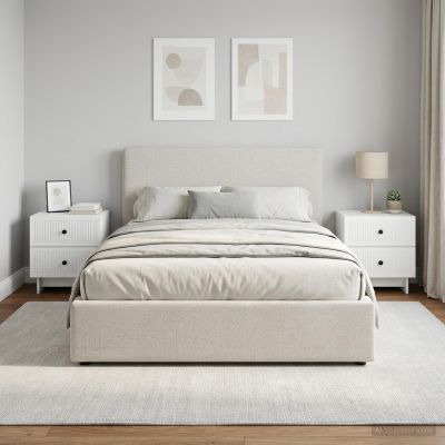 vidaXL Nočný stolík 2 ks Biela 43 x 34,5 x 47,5 cm Kompozitné drevo