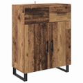vidaXL Highboard 2 ks Staré drevo 69,5 x 34 x 180 cm Kompozitné drevo