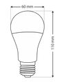 LED žiarovka Qtec 11W A60 E27 neutrálna biela