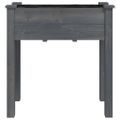 vidaXL Kvetináč s vložkou sivý 71x37x76 cm jedľový masív
