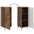 vidaXL Servírovacia skriňa Staré drevo 33 x 34,5 x 90 cm