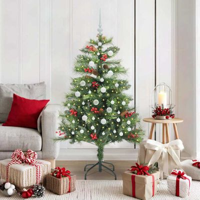 vidaXL Umelý vianočný stromček Zelená 150 cm PVC a kov