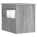 vidaXL Nábytková prepravka pre psa sivá sonoma 55x75x65cm kompoz.drevo