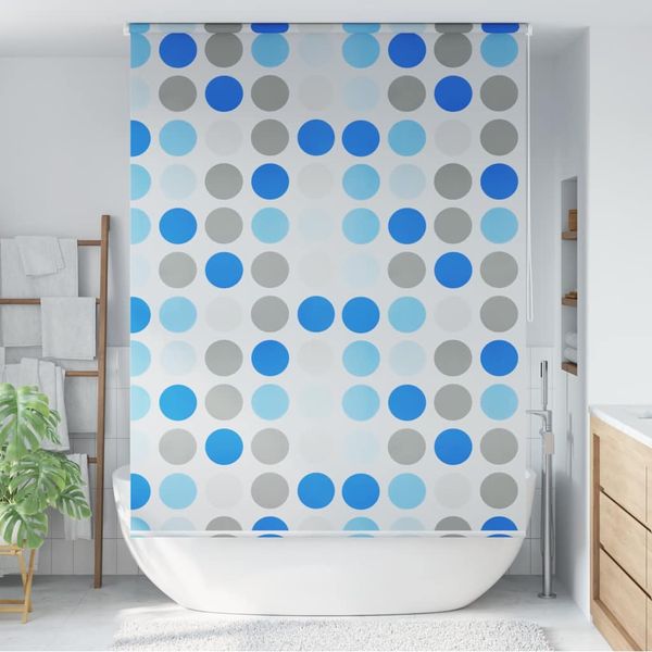 vidaXL Sprchová roleta 160x240 cm, kruhy