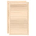 vidaXL Lamelové dvierka na skrinku 2 ks 99,3x59,4 cm, borovicový masív