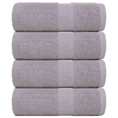 vidaXL Uteráky pre hostí FROGN 4 ks sivé 30x50 cm 360 g/m²