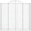 vidaXL Oblúkový gabionový kôš 200x50x180/200 cm pozinkované železo