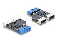 USB 5 Gbps Hub 20 pin header samica na 2