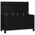 vidaXL Záhradný úložný box čierny 115x49x60 cm masívna borovica