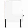 vidaXL TV skrinka lesklá biela 80x36x50 cm spracované drevo