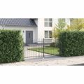 vidaXL Dvojitá brána WOERDEN 299,5 x 149,5 cm Oceľ Sivá Zamykateľné