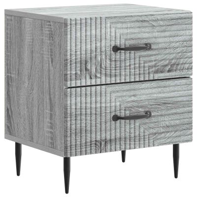 vidaXL Nočný stolík Sivá sonoma 43 x 34,5 x 47,5 cm Kompozitné drevo