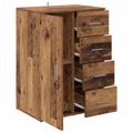 vidaXL Servírovacia skriňa Staré drevo 59 x 39 x 80 cm
