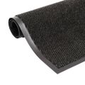 vidaXL Rohožky pred dvere 2 ks čierne 60x90 cm obdĺžnikové všívané