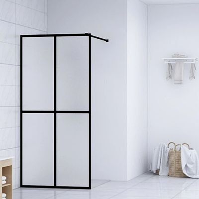 vidaXL Sprchová zástena walk-in, matné tvrdené sklo 140x195 cm