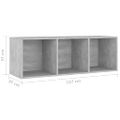 vidaXL TV skrinky 2 ks betónové sivé 107x35x37 cm drevotrieska
