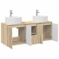 vidaXL Set kabinetov do kúpeľne 3 ks Dub sonoma 49,5 x 44,5 x 65 cm