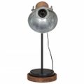 vidaXL Stolová lampa 25 W starožitná strieborná 17x17x50 cm E27