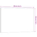 vidaXL Nástenná magnetická tabuľa biela 40x30 cm tvrdené sklo