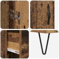 vidaXL Highboard Staré drevo 69,5 x 34 x 90 cm Kompozitné drevo