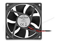 Axiálny ventilátor 5 V DC 80 x 80 x 25 mm čierny