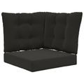 vidaXL Vankúš na vonkajšiu pohovku Polyester Čierna 50,5 x 50,5 cm