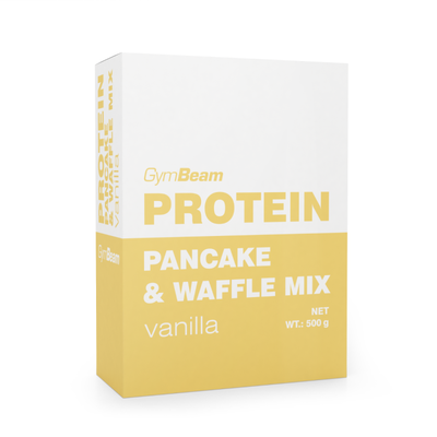 Proteínové palacinky Pancake & Waffle Mix 500 g - GymBeam, vanilka