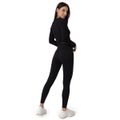 Dámske legíny Ribbed FLO Black - GymBeam