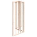 vidaXL Brána pre psa skladacia 3 panely 150 cm topoľové drevo