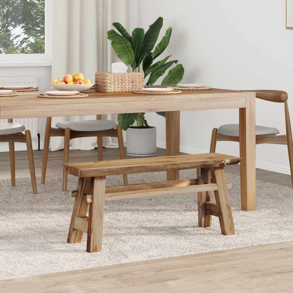 vidaXL lavička Prírodná 100 x 29 x 43,5 cm Husté teakové drevo