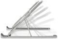 NEDIS stojan na notebook/tablet/smartphone/ univerzální/ pro zařízení 5" - 17"/ 6 úhlů/ hliník Podstavec, prenosný, ergonomický, pro notebooky a tablety, stríbrný