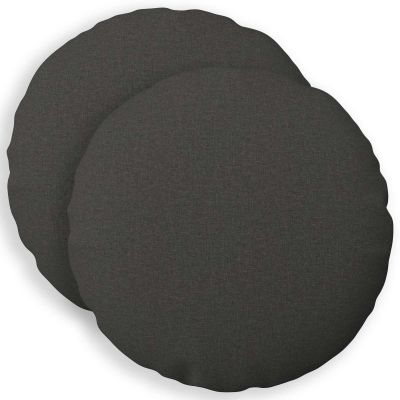 vidaXL Poťah na podložku 2 pcs HEERLEN Tmavosivá Ø 40 cm