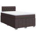 vidaXL Boxspring posteľ s matracom tmavohnedá 120x190 cm látka