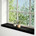 vidaXL Okenný parapet 2 ks hnedočierná 90x20x2 cm dubový masív