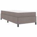 vidaXL Posteľ s pružinovým rámom Sivohnedá 80 x 200 cm látka