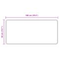 vidaXL Behúň MARSA Čierna 50 x 100 cm Polyester a PVC