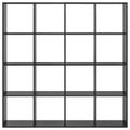 vidaXL Knižnica 16 úrovní 137,5 x 29 x 137,5 cm Kompozitné drevo