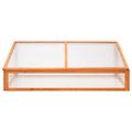 vidaXL Skleník oranžový 110x56x39 cm jedľové drevo