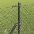 vidaXL Oceľový plot na upevnenie 10 x 1,2 m PVC potiahnutá oceľ Sivá