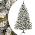 vidaXL Umelý Sklápací Vianočný Stromček 300 LED Zelená a biela 270 cm