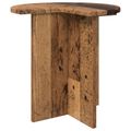 vidaXL Bočný stôl Staré drevo Ø 39 x 38 cm Kompozitné drevo