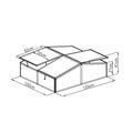 Parenisko G21 dvojdielne GA12 100 x 120 x 40 cm